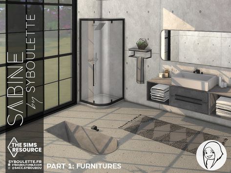 Sims4 Cc Furniture Bathroom, Sims 4 Bathroom Cc, Sims 4 Bathroom, Mod Wall, Sims 4 Kitchen, Sims Furniture, Cc Mods, Mod Furniture, Furniture Cc