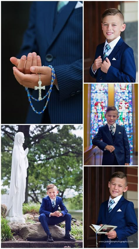 first holy communion portrait ideas 1st Communion Photo Ideas, Communion Picture Ideas, Communion Photoshoot Boys, 1st Communion Picture Ideas, Boy Communion Photos, Communion Pictures Ideas Boy, First Holy Communion Photography, First Communion Boy Outfit, First Communion Party Ideas For Boys