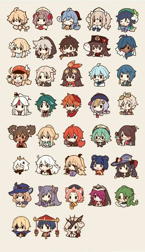 Chibi Genshin, 헬로키티 배경화면, Seni Dan Kraf, Genshin Characters, Chibi Drawings, Dessin Adorable, Anime Stickers, Cute Chibi, Kawaii Drawings