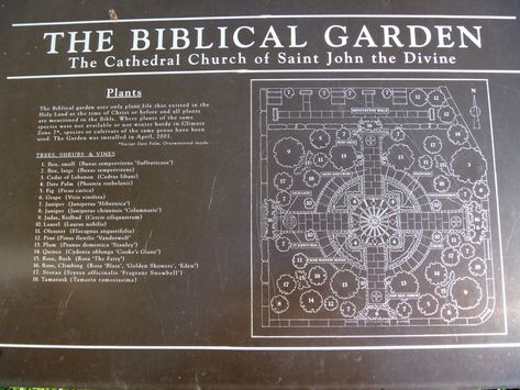 A biblical garden — the good garden Hacienda Courtyard, Biblical Garden, Bible Garden, Marian Garden, Olive Orchard, Reindeer Farm, Mary Garden, Mushroom Farm, Upper Manhattan