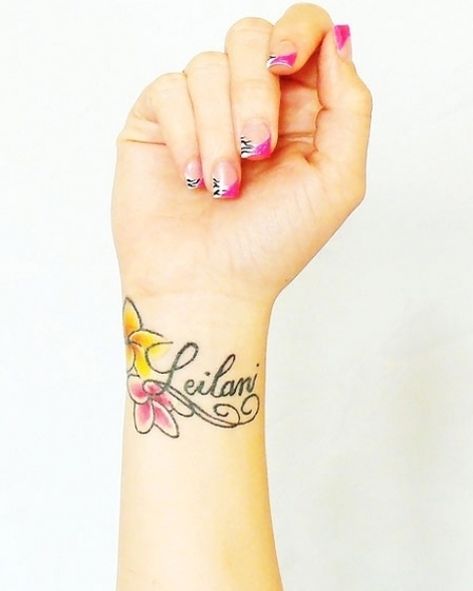 Leilani Tattoo, Cute Wrist Tattoos, Believe Wrist Tattoo, Love Wrist Tattoo, Birthdate Tattoo, Wrist Tattoos Words, Meaningful Word Tattoos, Wrist Tattoos Girls, Faith Tattoo On Wrist