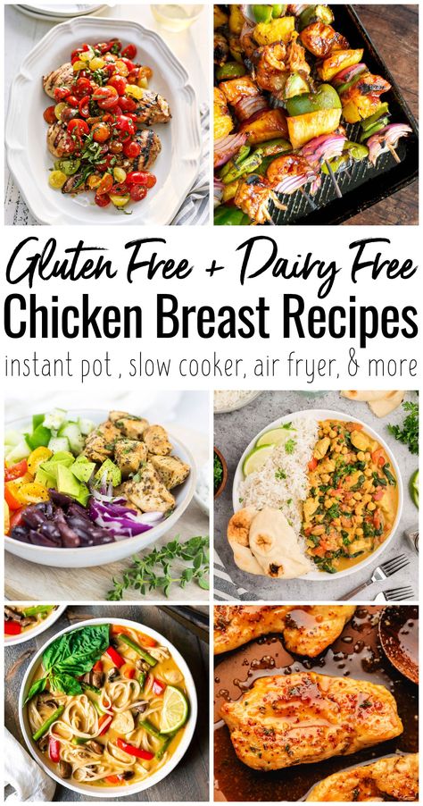 Dairy Free Chicken Breast Recipes, Gluten Free Chicken Breast Recipes, Allergy Friendly Meals, Chicken Recipes Dairy Free, Gf Df Meals, Gluten Free Dairy Free Recipes Dinner, Df Meals, Gf Df Recipes, Gluten And Dairy Free Recipes