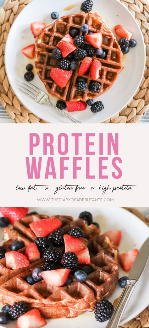 Paleo Baking Powder, Almond Flour Waffles, Low Carb Waffles, Dairy Free Protein, Waffles Easy, Protein Waffles, Gluten Free Waffles, Gluten Free Protein, Easy Oatmeal