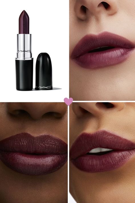 Light Plum Lipstick, Best Plum Lipstick Shades, Berry Color Lipstick Shades, Lady Danger Mac Lipstick Dark Skin, Dark Burgundy Lipstick, Mac Lipstick Sin, Deep Plum Lipstick, Deep Berry Lipstick, Berry Lipstick For Fair Skin