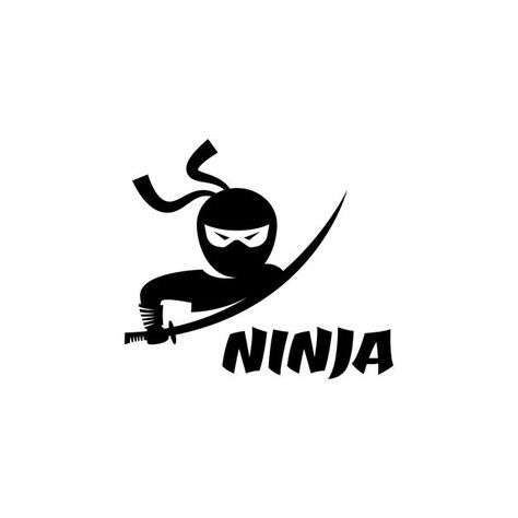 Ninja Logo Design, Neon Ninja, City Logos Design, Circle Business Cards, Elephant Logo Design, Ninja Design, Bear Logo Design, Ninja Logo, Horse Logo Design