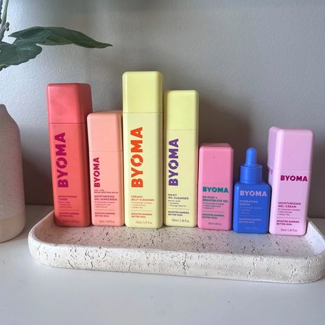 Byoma Skin Care, Byoma Skincare, Oil Face Cleanser, Gel Face Moisturizer, Gel Sunscreen, Preppy Skincare, Sephora Skin Care, Skin Care And Makeup, Glow Skin