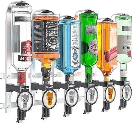 Man Cave Essentials, Mobile Bartending, Alcohol Spirits, Wall Mounted Bar, Liquor Dispenser, Home Bar Garage, Garage Man Cave, Bottle Wall, Mobile Bar