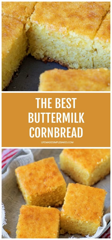 Easy Buttermilk Cornbread Recipe, Easy Buttermilk Cornbread, Honey Cornbread Muffins, Best Cornbread Recipe, Cornbread Recipe Sweet, Moist Cornbread, Buttermilk Cornbread, Cornbread Recipes, Honey Cornbread