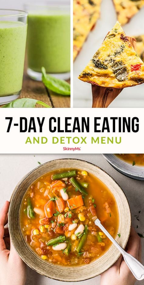 Body Cleanse Diet 7 Day, Detox Breakfast Ideas, Detox Meals, Cursed Doodles, Healthy Eating Challenge, Clean Eating Plan, Sugar Detox Recipes, Clean Eating Detox, Detox Meal Plan