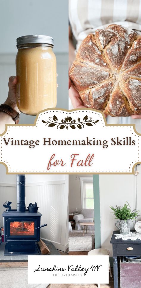 Discover vintage homemaking skills for fall, from cozy baking to traditional cleaning tips, and embrace a simpler, more intentional season. Vintage Cozy Aesthetic, Fermenting Carrots, Skill List, Homemaking Aesthetic, Homemade Aesthetic, Cozy Baking, Vintage Homemaking, Homemaking Skills, Christian Homemaking