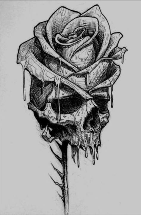 Skull Rose Tattoos, Skull Hand Tattoo, Ink Therapy, Kunst Tattoos, Men Tattoos, Skulls Drawing, Dark Art Tattoo, Butterfly Tattoos, Skull Tattoo Design