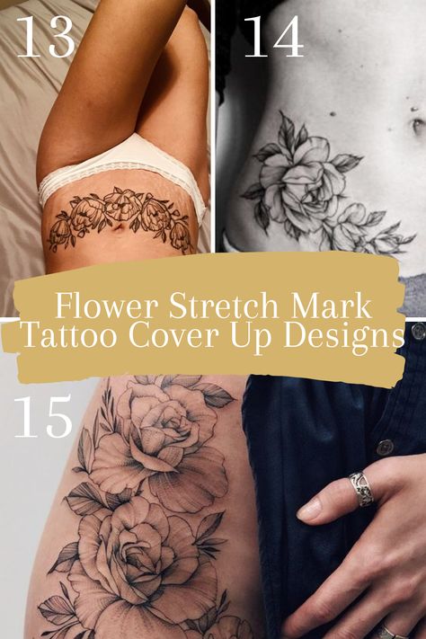 Stunning Stretch Mark Cover Up Tattoos - tattooglee Tattoo To Cover C Section, Tattoos To Cover Strech Marks, Tattoo To Cover Scar From Surgery Women, Abdominal Scar Tattoos Women, Cesarean Tattoo Cover Up, Strech Marks Tatoos, Tattoos Over Stretch, Tattoo Over Strechmark Stomach, Tattoo Stretch Mark Cover Up