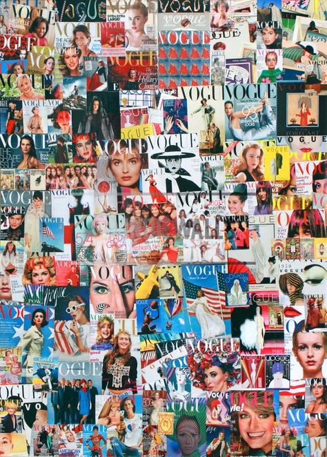 Vogue Collage, Vogue Wallpaper, Vintage Vogue Covers, Vogue Photography, Editorial Vogue, Magazine Wall, Vogue Photoshoot, Vogue Vintage, Vogue Magazine Covers