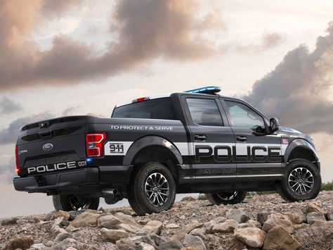 Ford has added yet another vehicle to its police lineup  a 'pursuit rated' pickup (F) Ford F150 Raptor, Ford Ranger Raptor, Police Truck, Blue Line Police, Ford Police, Ford Raptor, Police Car, Emergency Vehicles, State Police