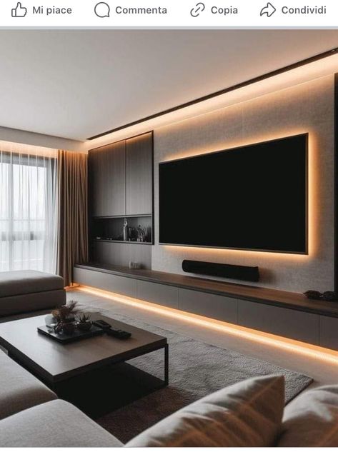 Room Space Ideas, Tv Unit Design Ideas, Tv Fal, Wall Unit Designs, Living Room 2024, Panel Ideas, Modern Tv Wall, Tv Room Design, Living Room Decor Fireplace