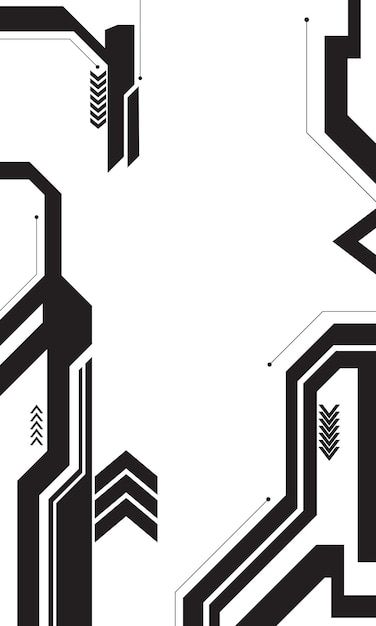 Dynamic Pattern Design, Futuristic Line Art, Sci Fi Pattern, White Jersey Design, Cyberpunk Vector, Cyberpunk Pattern, Black N White Wallpaper, Cyberpunk Elements, Cyberpunk Background