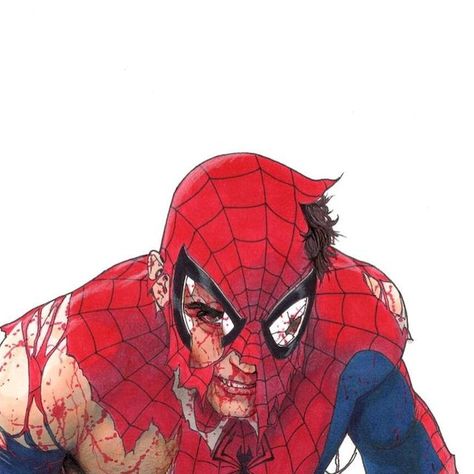 Battle Damage Art, Spider Man Drawings, Spider Man Comic Art, Spider Man Drawing, Spider Man Comics, Man Drawing, Spiderman Comic, Spiderman Art, Superhero Art