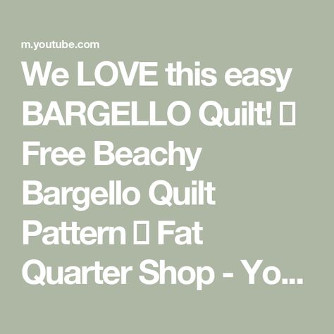 We LOVE this easy BARGELLO Quilt! 🌊 Free Beachy Bargello Quilt Pattern 🏖️ Fat Quarter Shop - YouTube Easy Bargello Quilt Patterns Free, Bargello Quilt Patterns Free, Free Bargello Quilt Patterns, Bargello Quilts Tutorial, Motifs Bargello, Bargello Quilt Patterns, Bargello Quilt, Bargello Patterns, Bargello Quilts