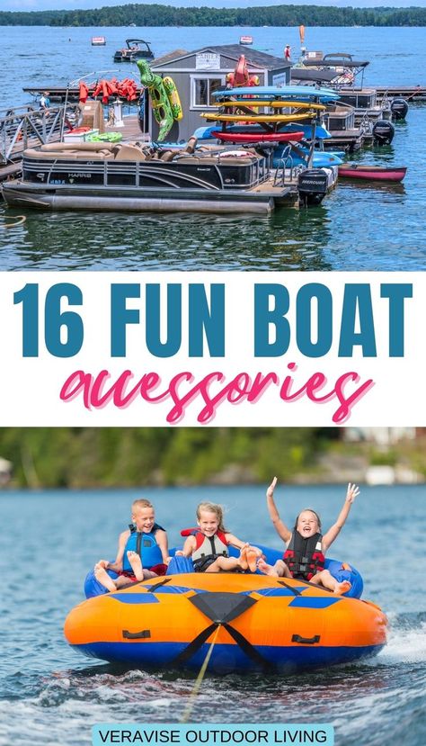 Fun Boat Accessories Boat Tubing, Pontoon Boat Party, Fishing Essentials, Floating Cooler, Pontoon Accessories, Pontoon Boat Accessories, Boat Bar, Gifts For Boaters, Boating Accessories