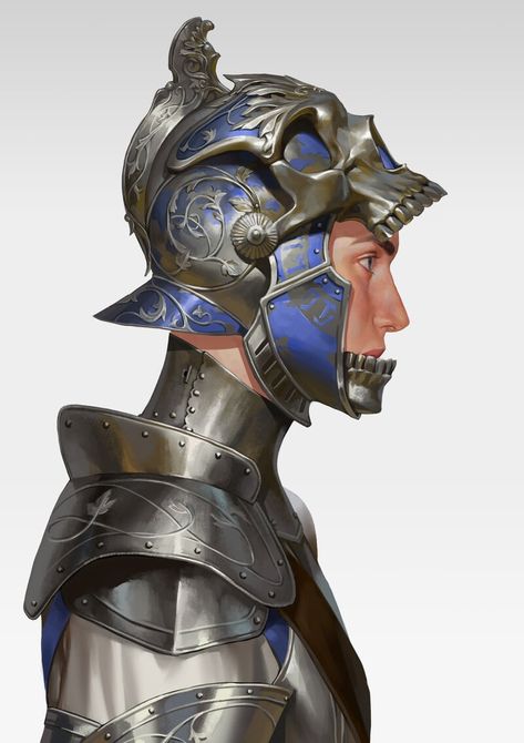 Mam BA  https://www.artstation.com/mamamba Armor Side View, Armor Illustration, Knight Illustration, Armor Reference, Armor Ideas, Knights Helmet, Armor Design, Arte Robot, 다크 판타지