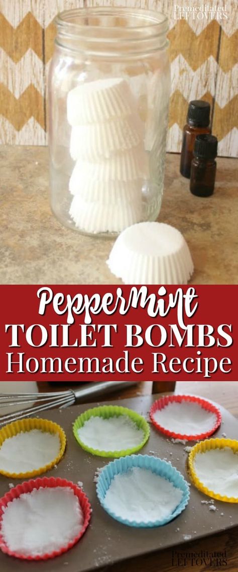 Use this DIY Peppermint Toilet Bombs recipe and tutorial to make your own fizzing toilet bombs. A natural cleaning product using baking soda and essential oils. These toilet bombs will help your toilets look clean & smell fresh. Drop one in the toilet and let it do the work of cleaning your toilet. Baking Soda Drain Cleaner, Vinegar Baking Soda Cleaner, Natural Odor Remover, Cleaning Bathrooms, Baking Soda Cleaner, Uses Of Baking Soda, Baking Soda Shampoo Recipe, Baking Soda Health, Baking Soda On Carpet