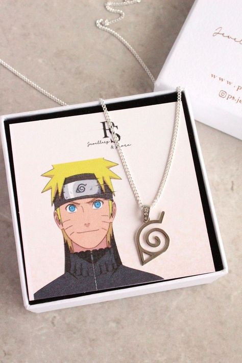 Naruto Necklace, Naruto Jewelry, Japanese Necklace, Anime Necklace, Leaf Symbol, Cosplay Necklace, Necklace Leaf, Cosplay Naruto, Anime Jewelry