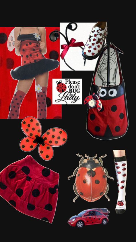 Ladybird Halloween, Marinette Doll, Strawberry Shortcake Hat, Customize Character, Strawberry Lipstick, Halloween Is Cool, Fun Halloween Costumes, Ladybug Insect, Jess Day