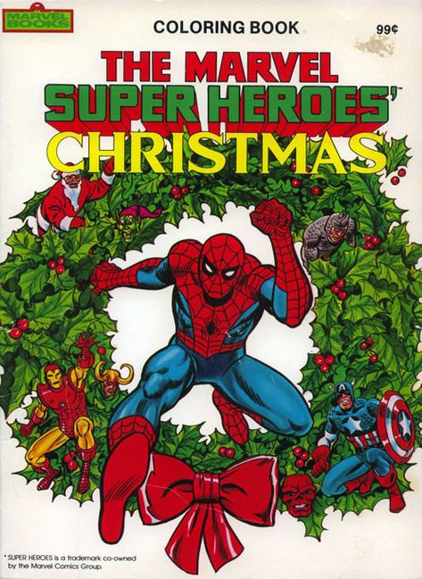 Everyone is always talking about the last 10 years of movies, or the upcoming Black Widow, but nobody ever brings up that one time when the Avengers saved Santa from a group of super villains. Smh. Don't forget to give thanks this holiday season, because it was the Avengers that saved Christmas! Christmas 1980s, Christmas Marvel, Book 1984, Deadpool Christmas, Comic Christmas, Christmas Drawing Ideas, Marvel Christmas, Spiderman Christmas, Marvel Books