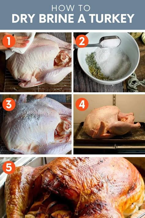 How To Truss A Turkey, Best Turkey Brine, Dry Brine Turkey, Brine Recipes, Dry Brine, Moist Turkey, Turkey Brine Recipes, How To Make Turkey, Turkey Brine