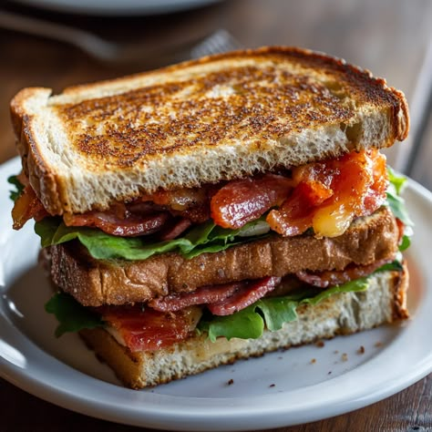 The BLT sandwich became popular in the United States in the early 20th century, though its roots go back to traditional English tea sandwiches. The combination of bacon, lettuce, and tomato was solidified as a favorite with the rise of home refrigeration, which made storing perishable ingredients easier. The BLT has since become a timeless classic, known for its fresh flavors.   #BLTPerfection #SandwichLove #BaconLovers #EasyLunch #ClassicFavorites #QuickMeals #BaconTomatoLettuce #ComfortFood Bacon Lettuce And Tomato Sandwich, English Tea Sandwiches, Traditional English Tea, Stalker Romance, Yummy Nummies, Classic Blt Sandwich, Bacon Blt, Sandwich Container, Container Cafe