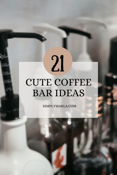 HEY EVERYONE! WE ARE SO EXCITED TO SHARE 21 BEST COFFEE BAR IDEAS FOR YOU TO TRY OUT! CHECK OUT HOW TO CREATE A PERFECT DISPLAY FOR YOUR MORNING COFFEE. THESE IDEAS ARE PERFECT IF YOU WANT TO CREATE AN ENTIRE COFFEE BAR OR IF YOU ARE TRYING TO MAKE THE MOST OF YOUR SMALL COUNTER SPACE. WE HAVE IDEAS THAT YOU WILL FALL IN LOVE WITH. #KITCHENCOUNTER #STATIONSMALL #SMALLSPACES #KITCHEN #KITCHENCOUNTERSMALL #FORSMALLSPACES #DIY #FORWEDDING #CHRISTMAS Cute Coffee Bar Ideas, Counter Top Coffee Bar, Coffee Station Ideas Countertop, Coffee Bar Ideas Kitchen, Cute Coffee Bar, Industrial Coffee Bar, Coffee Bar Ideas Kitchen Counter, Office Coffee Bar, Coffee Shelf