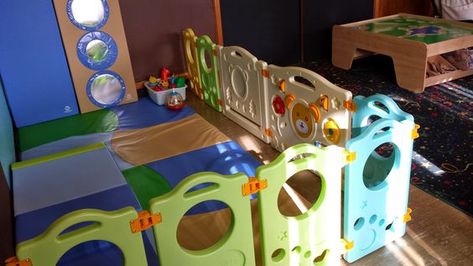 How to Create a Church Nursery Space for Crawlers Church Nursery Organization, Kidmin Decor, Kids Ministry Rooms, Childrens Ministry Room, Sunday School Room Decor, Church Nursery Decor, Church Nursery Ideas, Kids Church Rooms, Toddler Sunday School