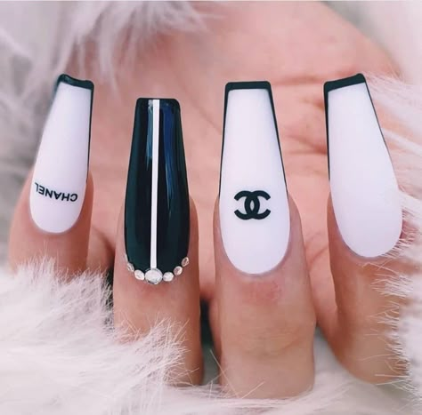 #Nails Chanel Chanel Aesthetic Nails, Nails Chanel Design, Chanel Design Nails, Channel Nails Designs Chanel, Short Sporty Nails, Chanel Nails Design Classy, Channel Nails Designs, Pink Chanel Nails, Coco Chanel Nails