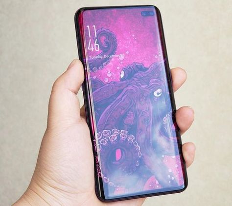 Samsung has accidentally leaked the design of its radical 10th-annivesary Galaxy S10... Galaxy Wallpaper Backgrounds, Samsung A50 Wallpapers, A50 Wallpapers, Samsung Galaxy 10, Samsung Note 9, Samsung A50, Emf Radiation, Best Mobile Phone, Latest Mobile Phones