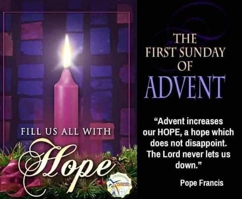 Happy Advent Wishes, 1st Sunday Of Advent, First Week Of Advent, Advent Images, Church Marketing Ideas, Advent Hope, God Of Light, First Sunday Of Advent, Sunday Prayer