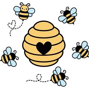 Bee Drawing Easy, Bee Classroom Ideas, Honey Bee Drawing, Preschool Valentine Crafts, Bee Classroom, Bee Printables, Bee Drawing, Bee Birthday Party, Flower Box Gift