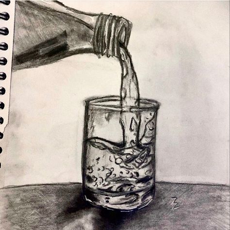 Cup Of Water Drawing, Boiling Water Drawing, Water Jug Drawing, Bottle Spilling Drawing, Save Water Pencil Drawing, Cup Pouring Water Drawing, Cup Pencil Drawing, Water Bottle Drawing, Water Pouring