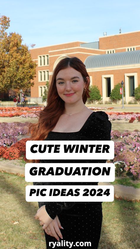 love these college winter graduation pictures ideas Graduation Dress College Winter, Graduation Pictures Winter, Graduation Guest Outfit Winter, Graduation Outfit Ideas Winter, Winter Graduation Outfit Ideas, Winter Graduation Outfit College, Graduation Dress Winter, Graduation Picture Ideas High School, Winter Graduation Pictures