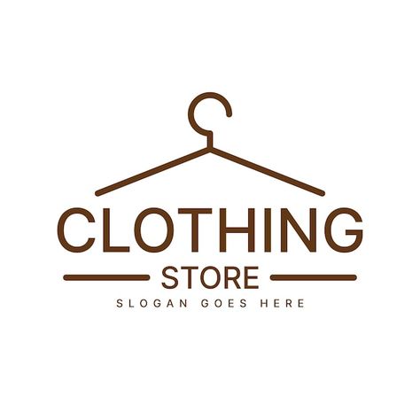 Clothing Store Logo Design, Clothing Store Logo, Store Logo Design, Store Logo, Clothing Logo, Logo Design Inspiration, Premium Vector, Clothing Store, Vector Illustration