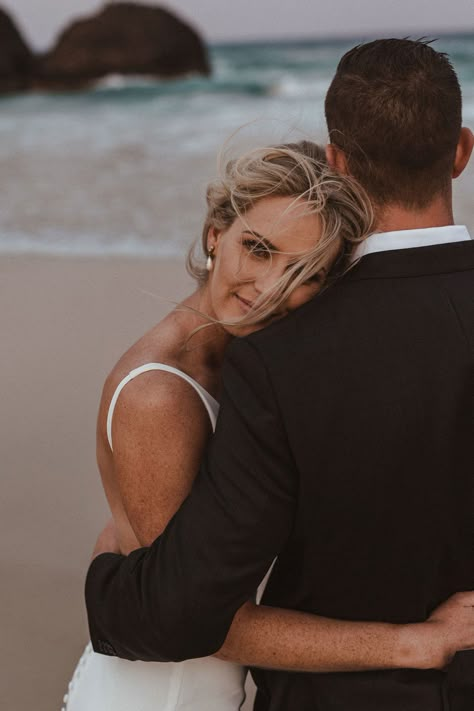 St Thomas Wedding Photos, Morning Beach Wedding, Relaxed Beach Wedding, Wedding Sunset Beach Photos, Beach Wedding Poses Picture Ideas, Beach Bride Photoshoot, West Coast Engagement Photos, Wet Beach Photoshoot Couple, Coast Engagement Photos