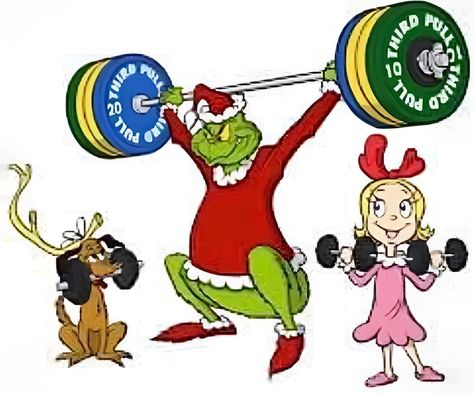 Christmas Workout Aesthetic, Grinch Workout, Christmas Fitness Quotes, Crossfit Christmas, Merry Fitmas, Holiday Drawings, Christmas At Work, Pe Bulletin Boards, Christmas Fitness