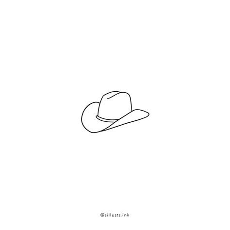 Cowboy Minimalist Tattoo, Stetson Hat Tattoo, Fineline Cowboy Hat Tattoo, Shark With Cowboy Hat Tattoo, Cowboy Hat Outline Tattoo, Cowboy Hat Line Drawing, Cowboy Hat Line Tattoo, George Strait Tattoo Ideas, Cowboy Fine Line Tattoo