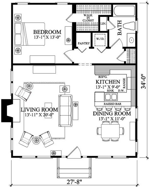 Backyard Bungalow, Mother In Law House, Design Case Mici, Mother In Law Cottage, In Law House, Granny Pod, In-law Apartment, Cottage Floor Plans, Cabin Floor