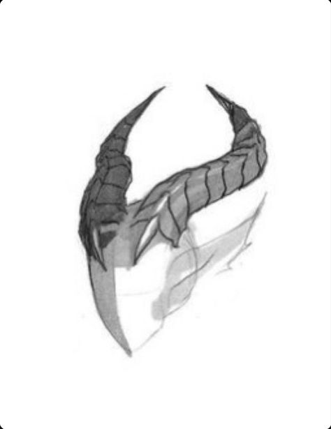 Demon Horn Designs, Male Mulan, Demon Mouth Drawing Reference, Demon Horns Drawing Reference, Horns Drawing References, Demon Sketch, Dragon Concept Art, Dragon Concept, Dnd Creatures