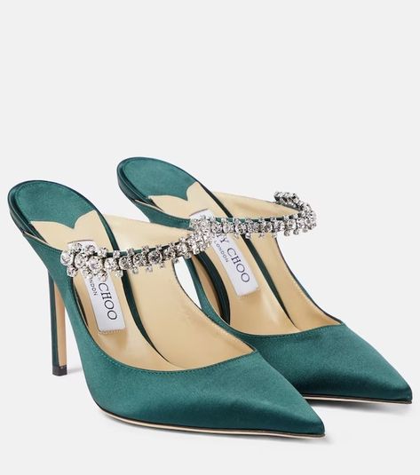 Jimmy Choo - Women's Designer Fashion | Mytheresa Jimmy Choo Bing, Brothers Wedding, Luxury Heels, Jimmy Choo Sandals, High Heel Dress, Green Accessories, Jimmy Choo Heels, Her Outfits, Satin Pumps