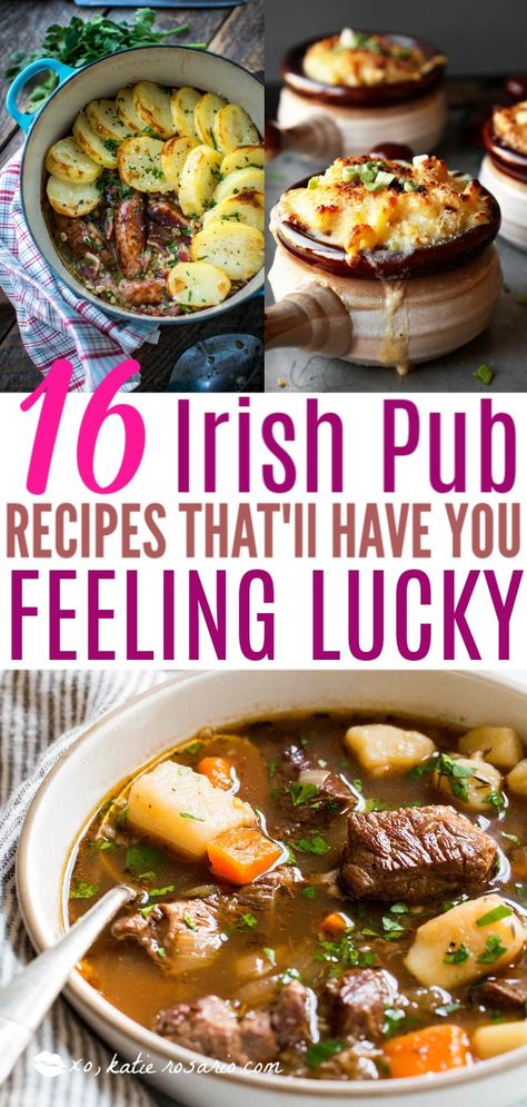 Irish Pub Recipes, Pub Recipes, Irish Dinner Recipes, Irish Pub Food, Irish Dinner, Irish Recipes Authentic, Irish Cooking, Irish Dishes, Irish Cuisine