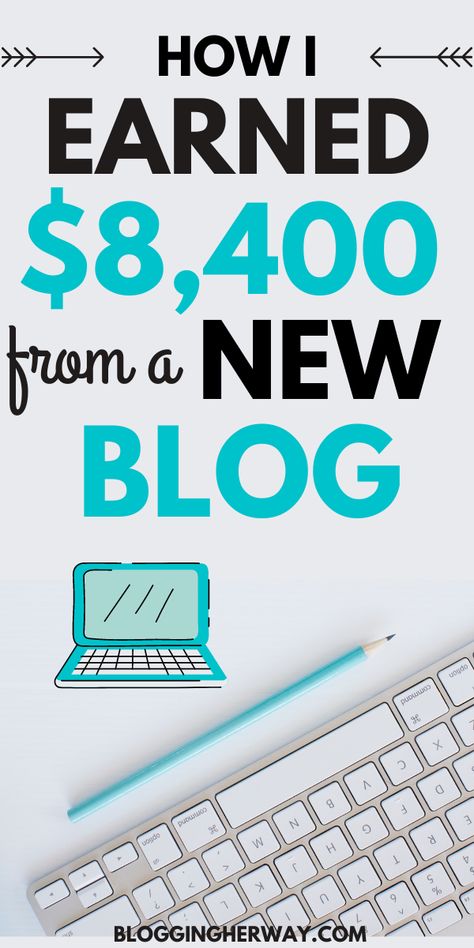 This blog income report shows exactly how I earned $8,400 in 9 months from a brand new blog! #makemoneyblogging Blog Name Ideas, Blogging Income, Income Report, Blog Income Report, Beginner Blogger, Best Small Business Ideas, Increase Blog Traffic, Blog Names, Blog Income