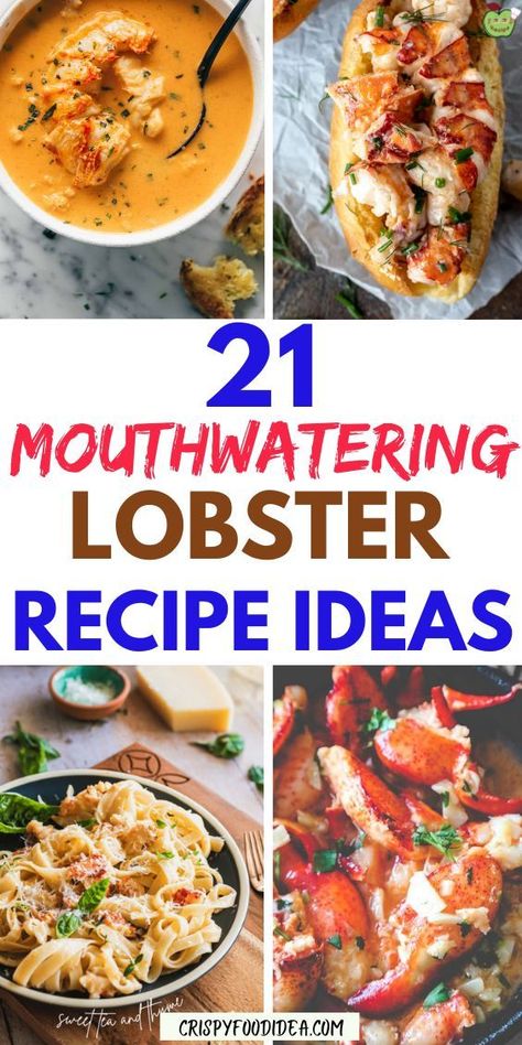 Here you get some lobster ideas that are best for meal plan. Healthy Lobster Recipes, Seafood Ideas, Lenten Recipes, Lobster Dinner, Lobster Meat, Lobster Recipes, The Lobster, Wild Game, Keto Diet Meal Plan