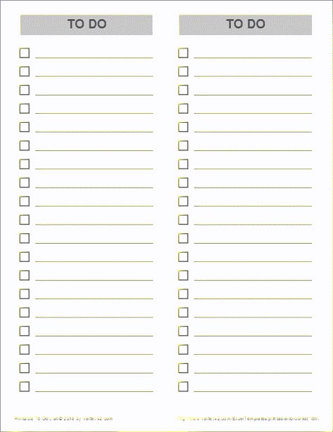 Free printable Simple To Do List (2 Columns) (PDF) from Vertex42.com Free To Do List, Daily Planner Printables Free, To Do Checklist, Printable To Do List, To Do Planner, To Do Lists Printable, Weekly Planner Template, Daily Planner Pages, Printable Checklist