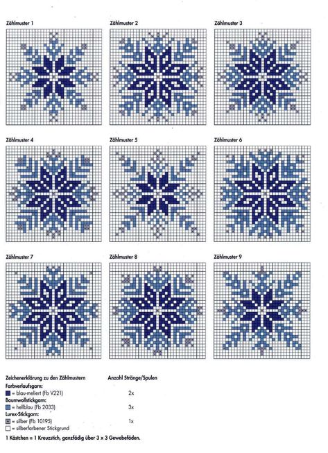 Free Knit Stitches, Christmas Needlepoint Patterns, Snowflake Cross Stitch, Cross Stitch Ornaments, Christmas Cross Stitch Patterns, الفن الرقمي, Cross Stitch Crochet, Xmas Cross Stitch, Winter Cross Stitch